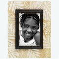 Youngs 4 x 6 in. White Washed Wood Carved Photo Frame 20867